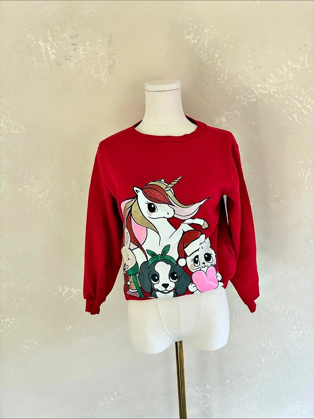 Kids Graphic Sweatshirt in Red Like New